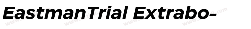 EastmanTrial Extrabo字体转换